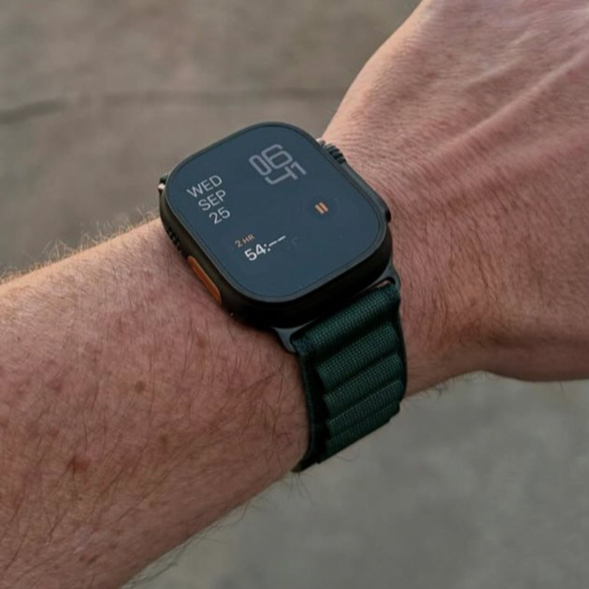 Alpine Sportarmband für Apple Watch Ultra 2 Schwarz